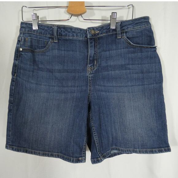 Simply Vera Vera Wang Pants - Simply Vera VERAWANG Women's Denim Mid Rise Shorts Size 12 Casual